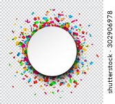 colorful celebration background.... | Shutterstock .eps vector #302906978