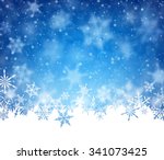 Winter Card With Snowflakes....