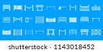 barrier icon set. simple set of ... | Shutterstock . vector #1143018452