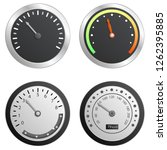 Speedometer Icon Set. Realistic ...