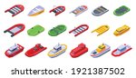 Rescue Boat Icons Set....