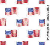 image of american flag repeated ... | Shutterstock . vector #280983815