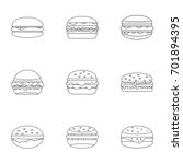 Hamburger Icon Set. Outline Set ...
