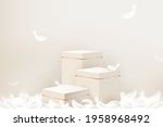 3d step podium mockup with... | Shutterstock .eps vector #1958968492