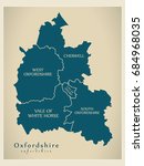 Modern Map   Oxfordshire County ...