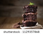 A stack of chocolate brownies...