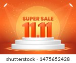 november 11 super sale shopping ... | Shutterstock .eps vector #1475652428