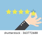 businessman hand giving five... | Shutterstock .eps vector #363772688