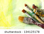 Vintage Artists Brushes And...