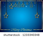 2019 merry christmas seasonal... | Shutterstock .eps vector #1233340348