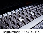 Small photo of English keyboard for fluent typist backdrop