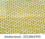 Small photo of Diagonal yellow bricks with chromatic aberration