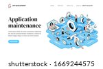 app post launch strategy.... | Shutterstock .eps vector #1669244575