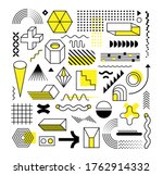 set of abstract trendy... | Shutterstock .eps vector #1762914332