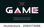 modern minimal alphabet with... | Shutterstock .eps vector #2085474088