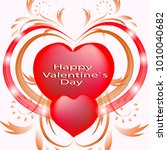 valentine's day card | Shutterstock .eps vector #1010040682
