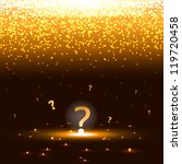 Glowing Question Mark With...