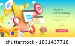 mobile advertising  social... | Shutterstock . vector #1831437718