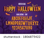 halloween font. typography... | Shutterstock .eps vector #1806875422