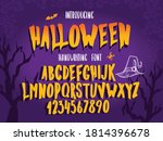 halloween font. typography... | Shutterstock .eps vector #1814396678