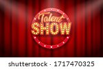talent show banner  poster ... | Shutterstock .eps vector #1717470325