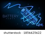 Abstract Low Poly Battery...