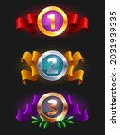 1 2 3 place medals icon   game... | Shutterstock .eps vector #2031939335