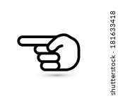 Hand Icon Pointer. Vector Eps8