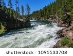 The Yellowstone River Plunging...