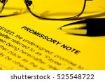 Small photo of Promissory Note Yellow Background