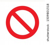 prohibition sign. no sign on... | Shutterstock .eps vector #1509801518