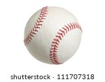 Baseball isolated on white with ...