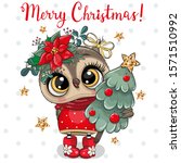 Greeting Christmas Card Cute...