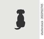 vector simple isolated dog icon | Shutterstock .eps vector #2022922745
