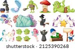 set of fantasy fairy tale... | Shutterstock .eps vector #2125390268