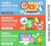 video marketing  mobile... | Shutterstock . vector #403692058