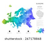 geometric map elements... | Shutterstock .eps vector #267178868