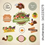 thanksgiving day and harvest... | Shutterstock .eps vector #161223275