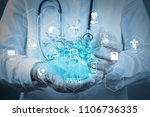 health care system diagram with ... | Shutterstock . vector #1106736335