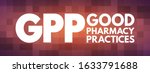 gpp   good pharmacy practices... | Shutterstock .eps vector #1633791688