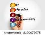 Small photo of NSAID Nonsteroidal anti-inflammatory drug - medicines that are widely used to relieve pain, reduce inflammation, and bring down a high temperature, acronym text concept