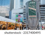 Small photo of Bangkok, Thailand - June 12, 2023: Jodd Fair's night market in Phra Ram 9, Bangkok, Thailand.