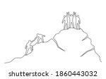 group of people on the... | Shutterstock . vector #1860443032