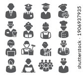 workers and professional icons... | Shutterstock . vector #1906937935