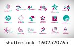abstract element logo set.... | Shutterstock .eps vector #1602520765
