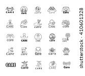 care icons set isolated on... | Shutterstock .eps vector #410601328