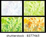 four backgrounds with colors of ... | Shutterstock .eps vector #8377465