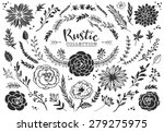 rustic decorative plants and... | Shutterstock .eps vector #279275975