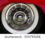 Closeup Of A Chrome Hubcap With ...