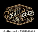 vintage  beer label design... | Shutterstock .eps vector #1548944645
